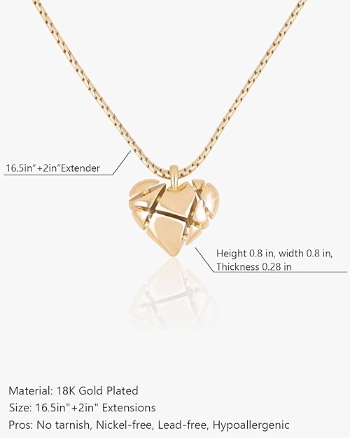 Reforged Heart Charm Necklace