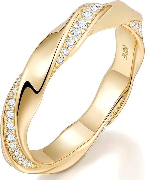 Stackable Eternity Band Rings